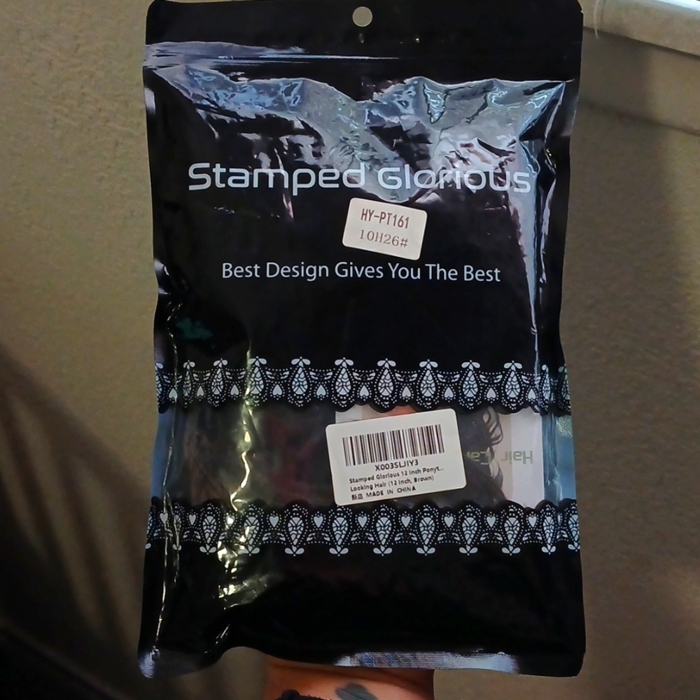 Stamped Glorious 12inch ponytail hairpiece